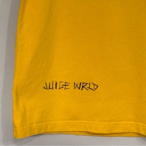 VLONE | X Juice WRLD Men’s T-Shirt INFERNO Legends Never Die 999 Flaming Skull - Picture 3 of 11